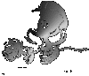 skull with black rose
